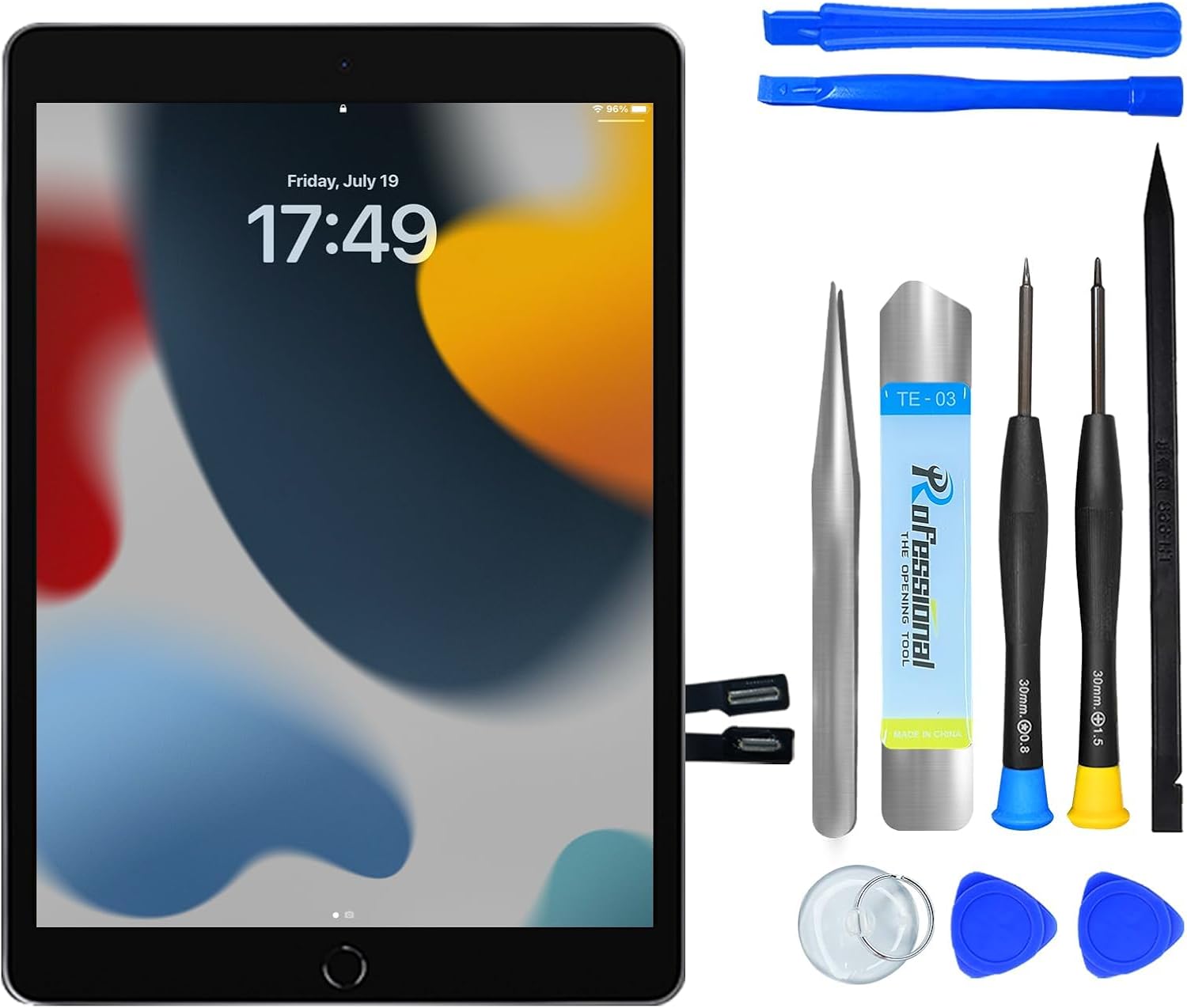 NB+ Screen Replacement For iPad 9th 10.2" (A2602 A2603 A2604 A2605) Generation Touch Screen Digitizer 2021 Pre-Installed Adhesive (Not LCD display)