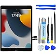 NB+ Screen Replacement For iPad 9th Generation 10.2 ”Touch Screen Digitizer 2021 Pre-Installed Adhesive(model:A2602 A2603 A2604 A2605 (Black)