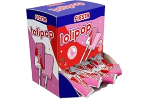 iChuches- Piruletas Corazón, Chupa koyak Cereza, Piruleta Lolipop Fiesta 20u (Lolipop 20 Unidades)