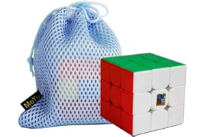 KRX OJIN MoYu MoFang JiaoShi Meilong M Cubo 3x3 Cubo Cubing Classroom Meilong 3 M 3x3x3 Rompicapo Rompicapo Puzzle cubo con un sacchetto cubo (3x3 Senza Adesivo)