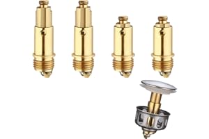 KLAIMBMO 4 Piezas valvula Pop up, tapon Lavabo Roca, tapon Lavabo Click clack, valvula Lavabo, valvula desague Lavabo, válvula para Lavabo Clic clac, tapón Lavabo Click clack, valvula Click clack (A)