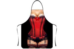Anzhee Motiv Schürze,Lustige Küchenschürze, sexy Männerschürzen Damenschürze, grillmeister schürze,grillschürze für männer Damen