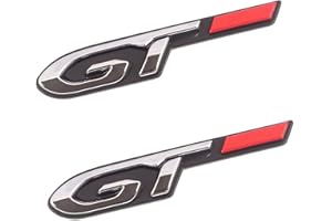 Ethmuntha Adesivi per Peugeot 3008 5008 208 508 308 408 508 logo G T logo adesivo argento 9,6 x 1,8 cm, 2 pezzi