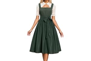 Dam tysk dirndlklänning cosplay outfit party spetsväst förkläde kjol traditionella europeiska folkkläder