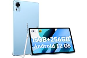 DOOGEE Tablet T20 z rysikiem 10,4 cala 2K HD, 15 GB + 256 GB (TF 1TF), tablet z systemem Android 12 Bateria 8300 mAh, kamery 16 MP + 8MP, 4 głośniki Hi-Res, niebieski