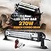 Produktbild morovan LED Light Bar Arbeitsleuchte Combo Beam CREE Chips für Offroad Truck SUV ATV tri-row 55,9 cm 270 W