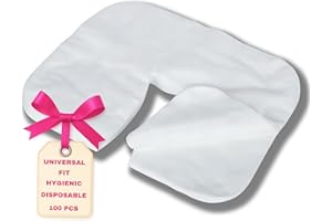 LALILL Coperture Monouso per Poggiatesta 100 Pezzi -Copertura il Viso per Lettino da Massaggio -Accessori per Lettini da Massaggio e Terapia -Protezione Igienica per SPA, Saloni, Estetica -36x29 cm