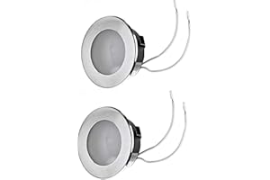 ‎FEINLUX feinlux 2x Set Flache Möbel Einbauleuchte Unterbauleuchte Einbaustrahler Küchenleuchte Einbauspot 12V flach geeignet für G4 LED/Halogen Lampe 12V bis max. 20W