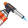 GO2CAMPS High Flame Torch Gun | Charcoal Lighter Flame Gun - Adjustable Flame Butane Gas Torch with Ignition Lock - Ideal for Cooking, Soldering, Welding, BBQ, Baking and DIY Projects
