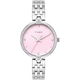 TIMEX Pink Round Dial Analog Women's Watch - TWEL22600