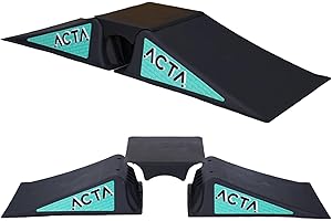 ACTA Rampe de Skate pour Enfants - Mini Rampe pour Trottinette Freestyle, BMX, Voiture RC - Légère et Portable (Rampe)