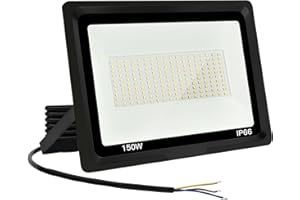 JEFEDANA Faretto LED da Esterno 150W Faro LED da Esterno 15000LM Faretto da esterno 6500K Bianco Freddo Faretti Led Esterno IP66 Impermeabile Super Luminosa Faro led per Giardino, Cortile, Garage, Corridoio