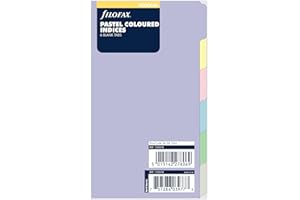 FILOFAX Personal Pastel 6 pustych zakładek indeks