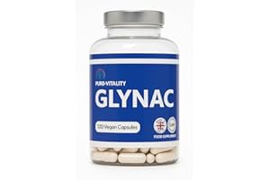 PURE: VITALITY Pure:Vitality GlyNAC - 120 Capsules, 1200mg GlyNAC (600mg Glycine & 600mg N-Acetylcysteine) per Serving, High Strength Glutathione Supplement, Vegan GlyNAC for Healthy Ageing