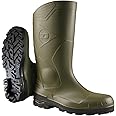 Dunlop Devon - Unisex Full Safety Waterproof Wellington Work Boots, S5 Certified Antistatic and Chemical Resistant PVC Wellies with Steel Toecap for Industrial and Farm Work