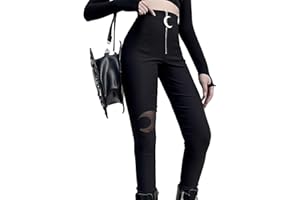 DINGJIUYAN Gothic Cargo Pants Women Streetwear Black High Waist Trousers Female Harajuku Korean Style Goth Pants Oversized