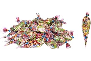 30 Bolsas Chuches Cumpleaños Gominolas Infantiles Chucherias Surtidas Sin Gluten Detalles Fiesta Niños Regalo Piñata Escolar Conos Coloridos Sorpresa Animada Alegria Dulces Originales Eventos