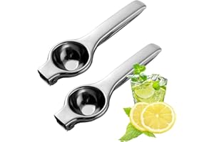 Sipiris Presse-citron manuel Presse-agrumes manuel en acier inoxydable Anti-corrosion Presse-agrumes manuel Presse-agrumes pour cuisine Bar Restaurant Sûr et durable