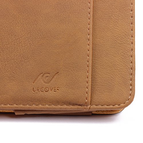 Original Urcover® Tasche Smart Cover iPad Air 2 ( 2014/2015 Version – 6.Generation) Schutz Hülle Case [Sleep / Wake Funktion] und inkl Displayschutzfolie & Zubehör | Dunkel Braun - 6