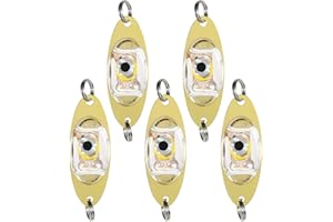 ERYUE Luce di Pesca,5pcs subacqueo LED Deep Drop Pesca Calamari Pesce Esca Lampada Lampeggiante Leggera