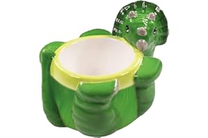 Crockery Critters Deluxebase Egg Cup - Triceratops de Coquetiers Mignons en céramique en Forme d'animaux pour Enfants et Adultes