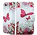 Price comparison product image Bestcases4u iPhone 5/5G/5S & SE case NWNK13 Floral Print Pu Leather Book Wallet Flip Case with Gel Inner Frame + Screen Protector & Polishing Cloth (Apple iPhone 5/5G/5S & SE)