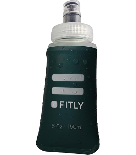 FITLY Flask 250 ml Pink - Borraccia Morbida - Borraccia Sportiva Ideale Per Corsa - Sport all'Aria Aperta Bottiglia di Idratazione dell'Acqua Boccetta Morbida - Per Zaino Idratazione