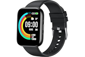 ANCwear Smart Watch for Men Women,1.78" Large Touch Screen Fitness Watch with 24H Heart Rate Sleep Monitor, IP68 Waterproof Smartwatch with 24 Sports Modes,Step Counter Watch Compatible Andriod iOS