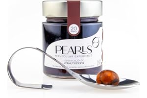 PEARLS MOLECULAR EXPERIENCE Pearls Vermut Reserva (20 unid)- Esferificaciones Premium listas para degustar. Descubre la Coctelería Molecular. Una explosión de sabor y sensaciones. Productos Gourmet.