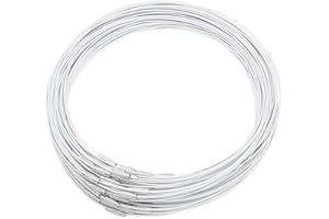 UNICRAFTALE Circa 60 pz 44.5cm Gainsboro Filo Collana in Acciaio Inox Filo Collana Girocollo con Chiusura A Vite in Ottone Filo Collana Catene Filo Collana Cordino Fai da Te 14.5cm di Diametro