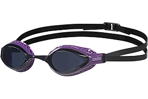 Arena Airspeed Occhialini Nuoto da Gara Anti-Appannamento Unisex Adulto, Occhialini Piscina con Ampie Lenti, Protezione UV, 3 Ponti Nasali Intercambiabili, Guarnizioni Air Seals
