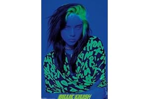 GENERIC Billie Eilish Poster American Singer Blue Photo Wall Art Picture A4