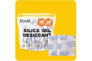 TPMAX 30 Packets 10 Gram Silica Gel Desiccant Absorber Dehumidifiers