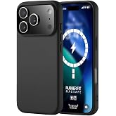 BUFF LABS iPhone 17 Pro Max ile Uyumlu Rubber Fit Silikon Kılıf, Yumuşak, Kablosuz Şarj, Tam Koruma (Siyah)