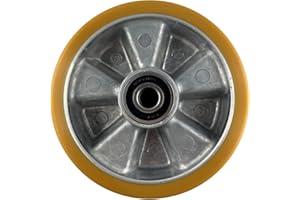 ‎OSWALD TRANSPORTGERÄTE Hubwagen Rad Polyurethan 200 x 50/55 mm, Achse 25 mm inkl. Kugellager - Ersatzrad