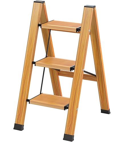 Scala Pieghevole BAOYOUNI - Leggera, Antiscivolo E Con Pedale Largo, Portata 150 Kg - Foto 9