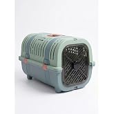 Orret Home Kedi Taşıma &Ccedil;antası Plastik Kafes Kilitlenebilir Kapaklı Havalı Taşıma Kabı Kedi K&ouml;pek Taşıma Box G&uuml;venli Pet Taşı