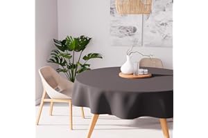 Soleil d'ocre 815233 Tovaglia antimacchia rotonda 180 cmSNAKE antracite