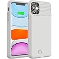 ATGIH Battery Case for iPhone 11/ XR, Real 6000mAh Slim Portable Protective Charger Case for iPhone 11 /XR (6.1 inch), Grey