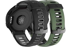 ANBEST Cinturino in Silicone per Garmin Forerunner 735XT/235/220/230/620/630 Cinturino Sportivo di Ricambio per Approach S20/S5/S6 Braccialetto Sostitutivo,