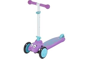 SCOOTIEBUG The Bugs Trottinette 3 Roues Scootie Bug Splodge – Guidon Réglable, Plateau Antidérapant, Roues Silencieuses Anti-Rayures – Dès 3 Ans – Intérieur et Extérieur – Pliable Facilement