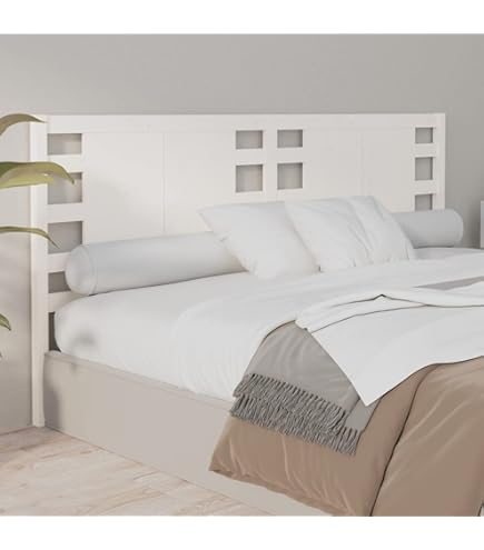 Testiera Letto Matrimoniale In Legno 160x80 Cm - Design Classico Bianco Per Camera Da Letto - Foto 2