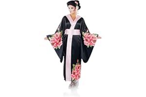 Fun Shack Geisha Costume for Women - Elegant Halloween Outfit for Adults - Traditional Japanese Dress and Accessories