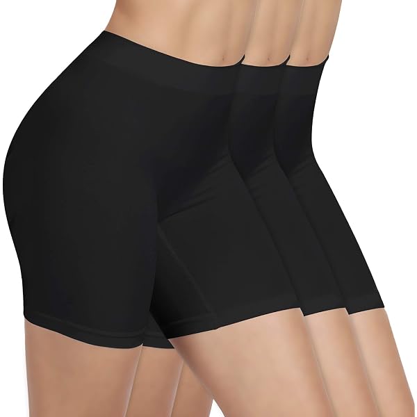 DDOBB Short Cycliste Femme Anti-Frottement - Taille Haute - Doux Et Confortable (Noir, 4XL)
