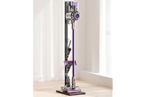 Pickpiff - Soporte para aspiradora Dyson compatible con V15, V12, V11, V10, V8, V7, V6 - Soporte independiente con soporte de accesorios - Ahorro de espacio y sin necesidad de taladrar