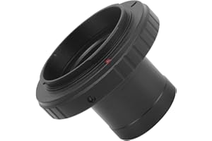 TOPIKY Lente T T2 para OM Adaptador de cámara con Montura Conector de telescopio astronómico de 1,25 Pulgadas (Montura en T) con Anillo Adaptador de Lente de Interfaz M42x0,75