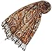 Produktbild Lorenzo Cana Marken Pashmina Damenschal Schaltuch Stola Umschlagtuch Naturfaser opulentes Muster in harmonischen Farben mit Fransen 70 x 200 cm