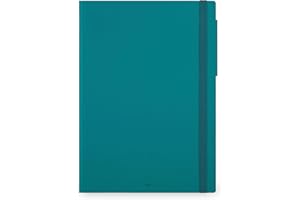 Legami - Agenda Settimanale Maxi, 12 Mesi, da Gennaio 2024 a Dicembre 2024, in 6 Lingue, Chiusura con Elastico, Planner mensile gennaio 2025, Piano Ferie, Rubrica, 19,5x26,5 cm, Colore Malachite green