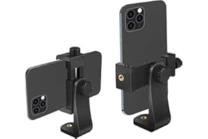 Ailun Tripod Phone Mount Holder Head Standard Screw Adapter Rotatable Digtal Camera Bracket Selfie Lens Monopod Clamp Adjustable Mount for Ring Light Camcorder,Compatible for Most Cellphones