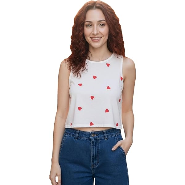 Selvia Women's Solid Rust Sleeveless Ribbed Crop Top, Slim Fit
